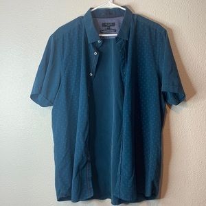Ted Baker London Mens blue short sleeve shirt